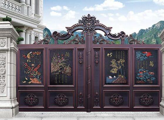 铝艺别墅大门定制(图1) 铝艺别墅大门定制(图1)