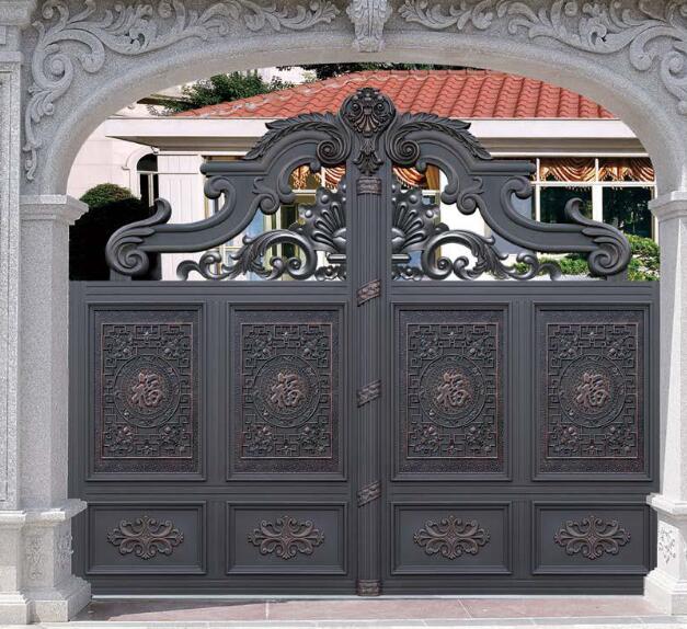 别墅铝艺大门定制(图2) 别墅铝艺大门定制(图2)