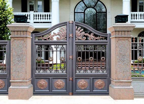 庭院铝艺大门定做(图1) 庭院铝艺大门定做(图1)