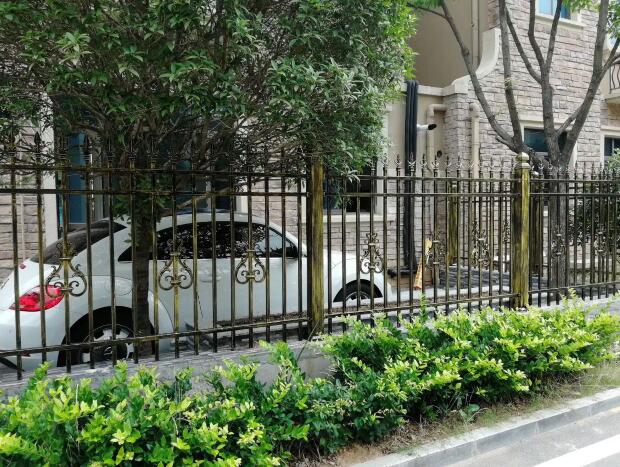 别墅庭院找瑞基铝艺护栏厂安装庭院护栏设施(图1) 别墅庭院找瑞基铝艺护栏厂安装庭院护栏设施(图1)